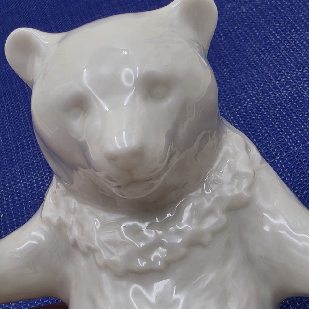 Vintage 1991 Lenox China Jewels Collection Sitting Bear 4” Tall Gold Paws - Picture 11 of 14